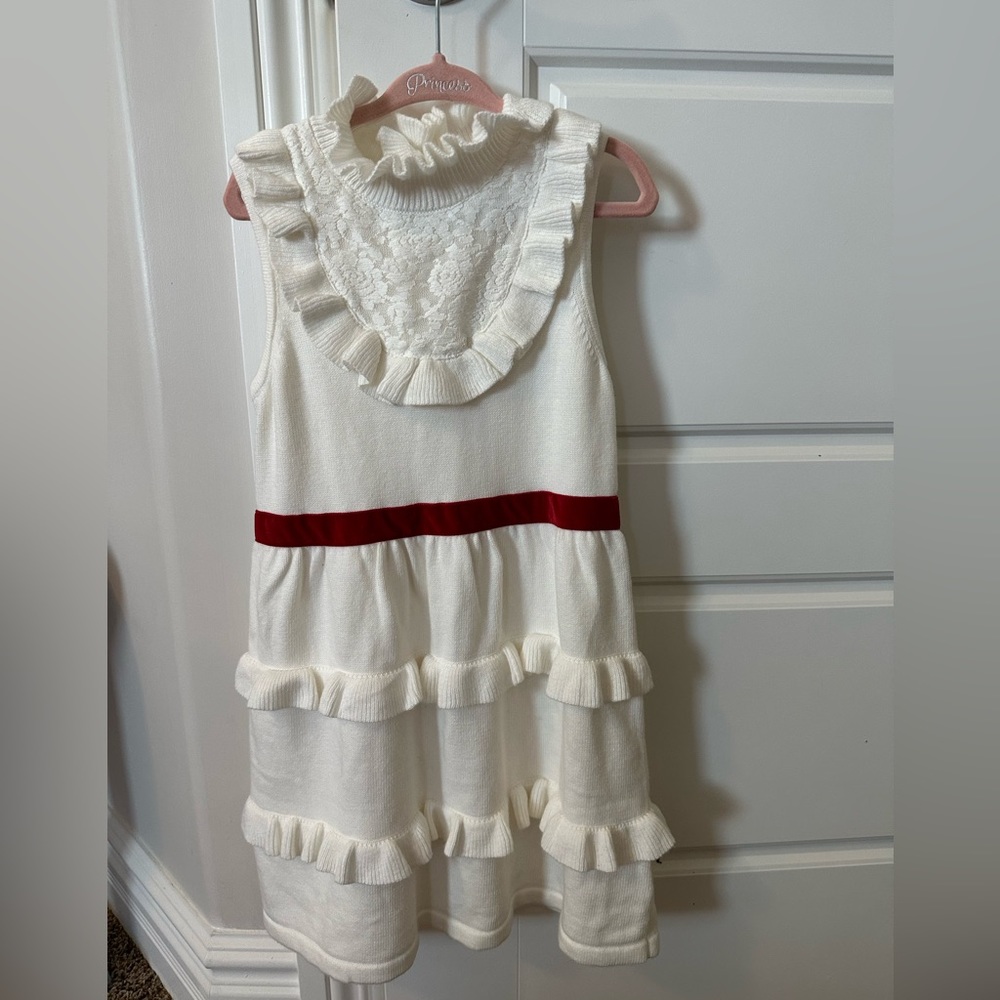 Janie and Jack. Sweater dress. Color: Creamy White. Size: 5. NWT.